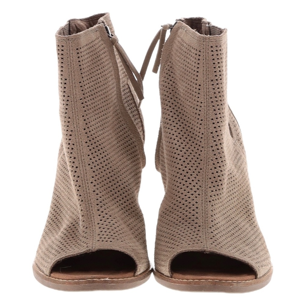 Toms peep toe bootie